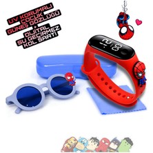 Teknotrust Dijital Dokunmatik LED Ekran Su Geçirmez Figürlü Çocuk Kol Saati Bileklik Gözlük