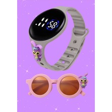 Teknotrust Dijital Dokunmatik LED Ekran Su Geçirmez Figürlü Çocuk Kol Saati Bileklik 2023 ve Güneş Gözlüğü