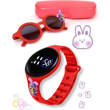 Teknotrust Dijital Dokunmatik LED Ekran Su Geçirmez Figürlü Çocuk Kol Saati Bileklik ve Güneş Gözlüğü