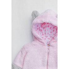Kız Erkek Bebek ve Çocuk Müslin Astarlı Ayıcıklı Peluş Mont