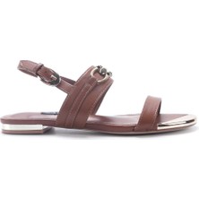 Nine West Maıs  5fx Kahverengi Kadın Düz Sandalet