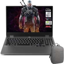 Lenovo Loq Intel Core I5 12450HX 24GB 1tb SSD RTX4050 (105W) Freedos 15.6 Fhd 83GS009ATR241C Taşınabilir Bilgisayar + Çanta