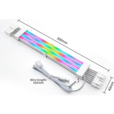A-Rgb Sleeved Kablo Set Rgb Uzatma Kablo ( 1X24 Pin Anakart + 2x8 Pin Ekran Kartı )