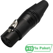 Losen LA1031-2 Xlr 3-Pin Dişi Siyah Konnektör