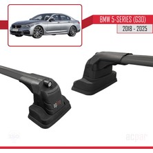 Bmw 5 Serisi (G30) 2018-2025 Arası ile Uyumlu Ace-3 Ara Atkı Tavan Barı Siyah 2 Adet