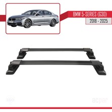 Bmw 5 Serisi (G30) 2018-2025 Arası ile Uyumlu Ace-3 Ara Atkı Tavan Barı Siyah 2 Adet