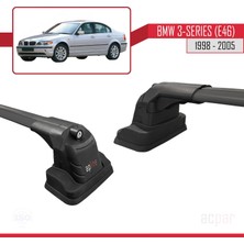 Bmw 3 Serisi (E46) 1998-2005 Arası ile Uyumlu Ace-3 Ara Atkı Tavan Barı Siyah 2 Adet