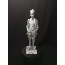 Starlab3dstudios  Mustafa Kemal Atatürk Büstü (Gümüş Renk) (22CM)