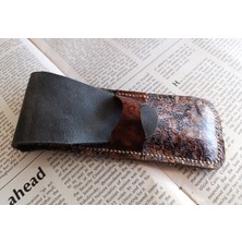 Crazy Hors Hakiki Deri El Emeği Özel Kalemleriniz Için Kalemlik Kalem Kutu 27 cm 6 cm Yz3