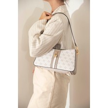 Silver Polo  Kadın Çapraz Çanta 1102-46715 Sılver Polo Çapraz Bayan Çantası M178 Bej-Mat Kum-Kemik