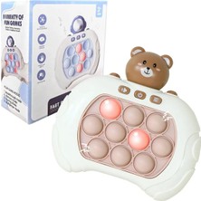 Brother Toys Işıklı Popit Oyun Konsolu Pop It Quick Push Oyuncak Ayıcık Model