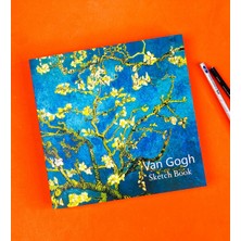 Van Gogh Badem Çiçeği Tasarımlı Sketch Book