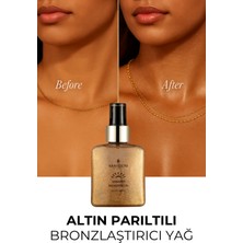 Maiden Beauty Yoğun Bronzlaştırma Etkili Altın Parıltılı Bronzlaştırıcı Yağ 100 ml
