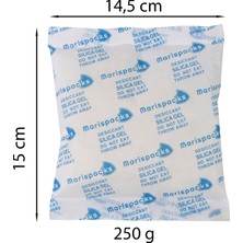 Marispacks 250 G x 2 Adet Silikajel Nem Alıcı Paket (Nonwoven, Metalize Doypack Ambalajda)