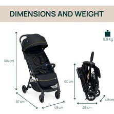 Chicco Glee Bebek Arabası - Uneven Siyah