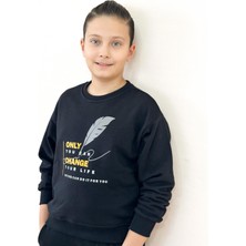 Mia Baby Sıfır Yaka Baskılı Sweat