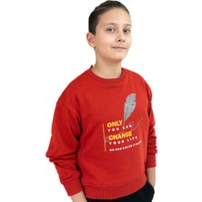 Mia Baby Sıfır Yaka Baskılı Sweat