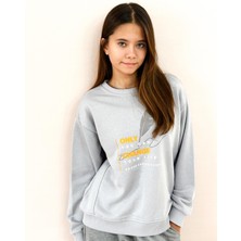 Mia Baby Sıfır Yaka Baskılı Sweat