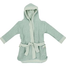 LoveLayers 4 Kat Müslin Bornoz Mint Yeşili