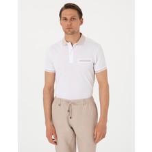 Pierre Cardin Erkek Beyaz Slim Fit Tişört 50307562-VR013