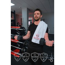 Nakışlı Spor Havlusu, Ter Emici Spor Havlusu, Fitness Havlusu, Antrenman Havlusu