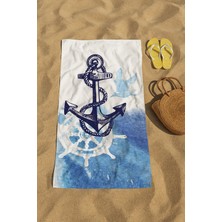 80 x 150 cm Plaj Havlusu, Baskılı Havlu, Deniz Havlusu, Şezlong Havlusu