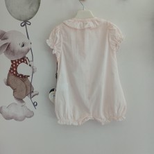 Moonstar Puantiyeli Fiyonklu Lastikli Çıtçıtlı Kız Bebek Tulum