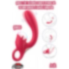 Kissers Cinsel Oyuncak Ellie Şarjlı Klitoris G Nokta Uyarıcı Dil Yalama Hareketli Kavisli Vibratör