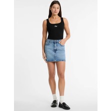 Guess Kadın  Mavi Jean Mini Etek