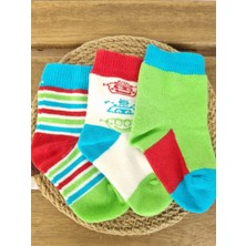 3 Çift Bebek Pamuk Sevimli Çorap Set