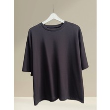Unisex Siyah Oversize Tişört