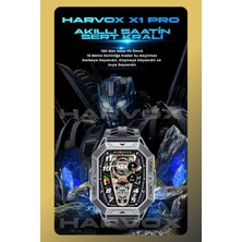 Nomios Harvox Watch X1 Pro Saat Iphone ve Android Tüm Telefonlara Uyumlu 100GÜN Sarj Süreli Akıllı Saat