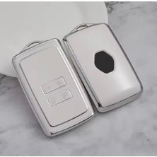 Renault Kaleos Anahtar Kılıfı Beyaz-Silver