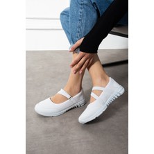 Albishoes Günlük Kadın Babet Kolay Giyilebilir Hava Alabilen Hafif Rahat Esnek Kadın Spor Ayakkabı