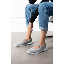 Albishoes Günlük Kadın Babet Kolay Giyilebilir Hava Alabilen Hafif Rahat Esnek Kadın Spor Ayakkabı
