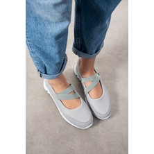 Albishoes Günlük Kadın Babet Kolay Giyilebilir Hava Alabilen Hafif Rahat Esnek Kadın Spor Ayakkabı
