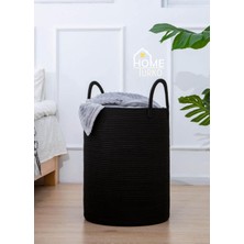 Mediterian Şık siyah jüt ve hasır sepetler, banyo, oyuncak, saksı ve düzenleyici organizerler