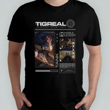 Pixxa Mobile Legends Tigreal Unisex %100 Pamuklu Bisiklet Yaka T-Shirt