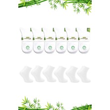 Kardeşler Çorap Bambu Erkek Yarım Konç Çok Renkli Çorap Dikişsiz 4'Lü Paket