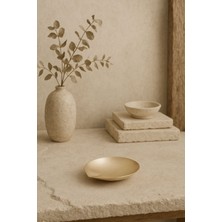 Barine Crease Yuvarlak Konik Tütsülük Dekoratif Obje Gold 10x9 cm