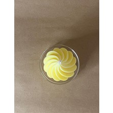 Arche Botanicals Dekoratif Spiral Vanilya Kokulu Sarı Soya Mumu