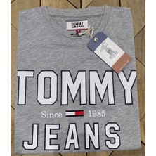 Bisiklet Yaka  Gri T-Shirt