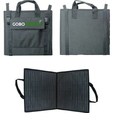 goboenergy 50W Katlanabilir Çanta Tipi Solar Güneş Panel Seti
