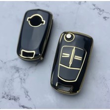 Opel Meriva Anahtar Kılıfı Siyah-Gold