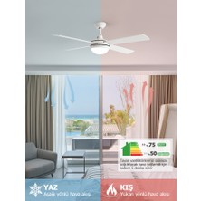Dlc Alızee Beyaz Tavan Vantilatörü 132  cm