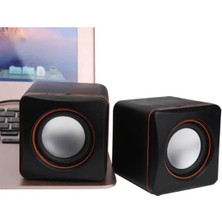 Velliw Mini 1+1 Taşınabilir Kablolu Hoparlör – Güçlü Ses, Şık Tasarım! 3.5mm Aux & USB ile Pc, Mp3 ve Telefon Uyumlu