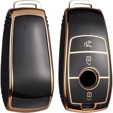 Mercedes Gls Siyah-Gold Anahtar Kılıfı