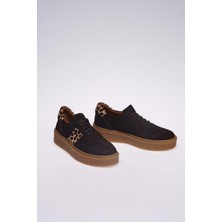 Kahverengi Leopar Kadın Sneaker Ayakkabı