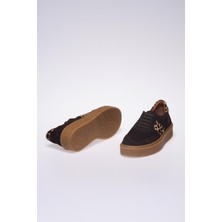 Kahverengi Leopar Kadın Sneaker Ayakkabı