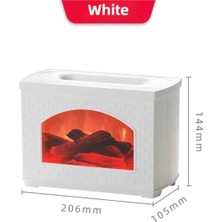 Şömine Humidifier 270 ml Ultrasonik Hava Nemlendirici Buhar Makinesi ve Aroma Difüzörü